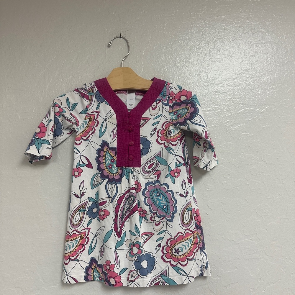 $18 ADD ON‎ tea collection paisley floral dress 4Y Zara Rylee + Cru Baby Gap